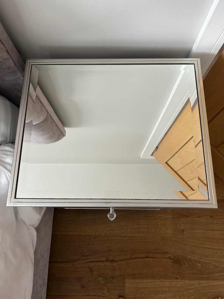 Next glass bedside tables (2 bedside tables) 