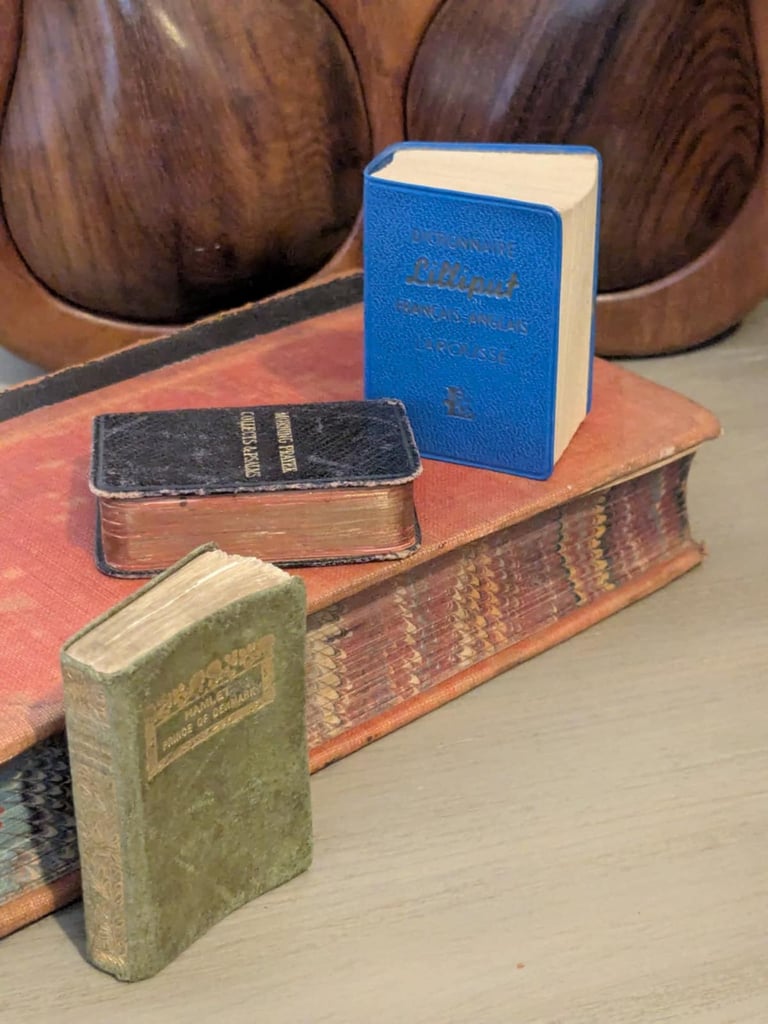 image for Variety of Antique & Vintage Books inc Miniatures. Prices in Advert