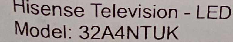 Hisense 32 inch smart full HD led TV unused with remote 