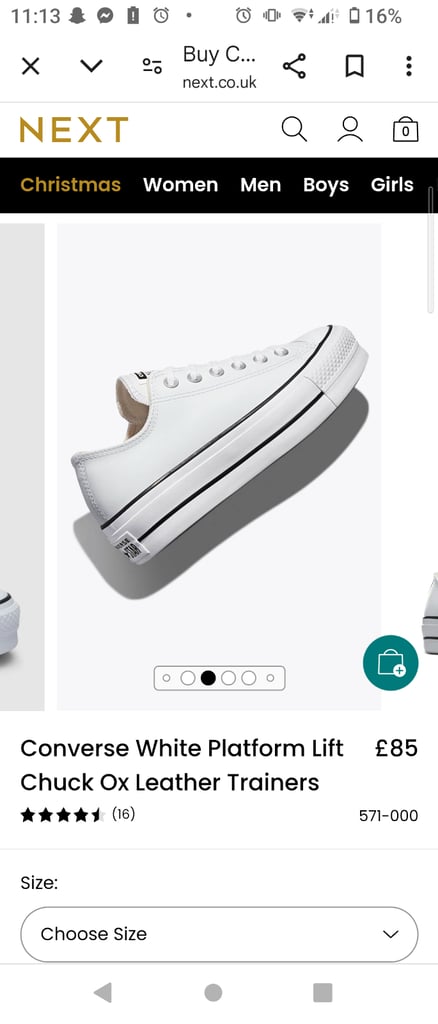 image for Leather converse 8