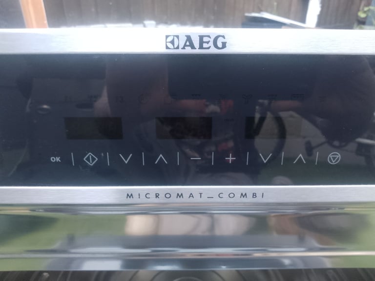 3 X AEG Built In Ovens - Two Single & One Microwave Grill 
