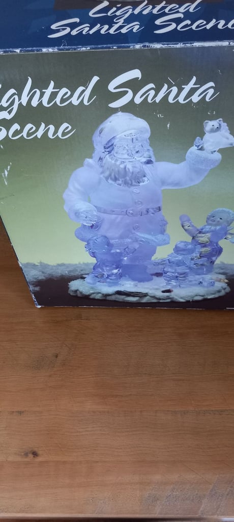 ICE SANTA LED COLOUR CHANGING 12"HIGH