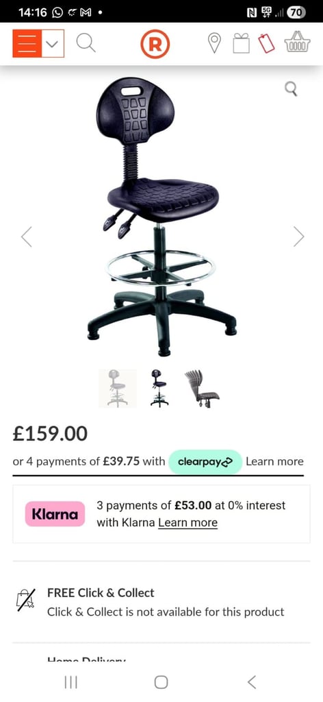 image for Laboratory/draftsman chairs