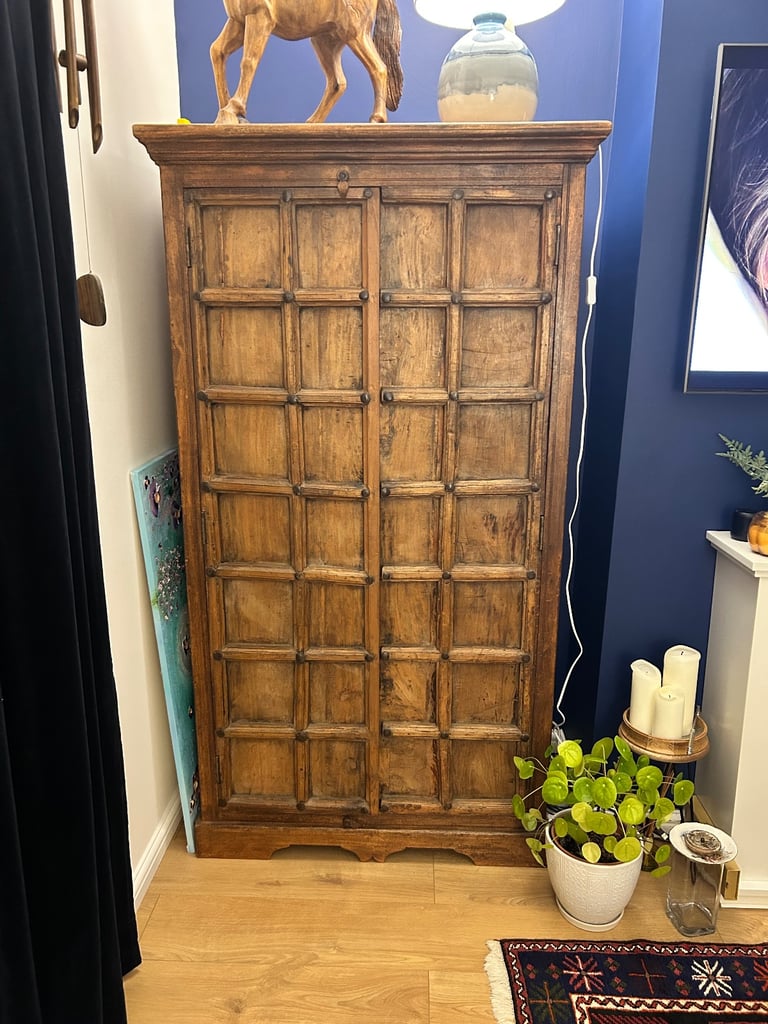 image for Solid mango and teakwood cabinet
