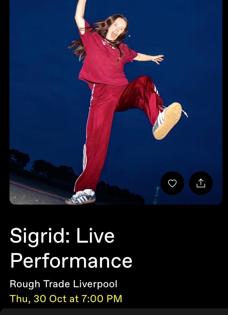 image for Sigrid SOLD OUT Tickets Liverpool 30/10/25