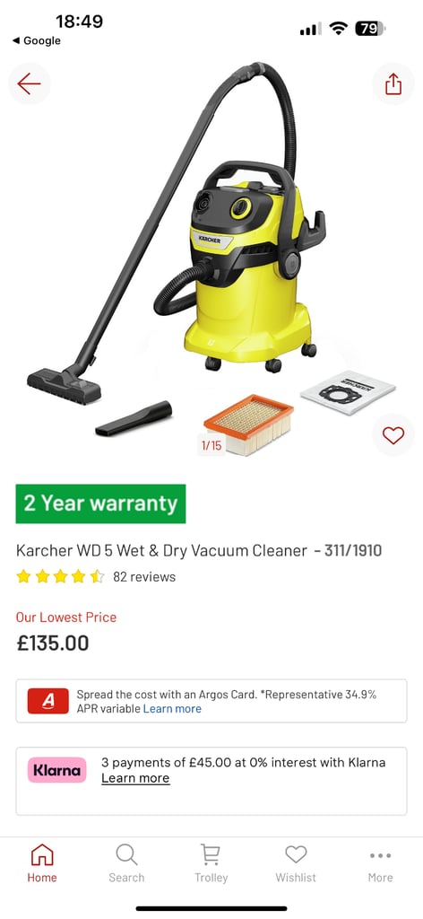 image for Brand new Karcher KNT4 wet and dry vacuum 