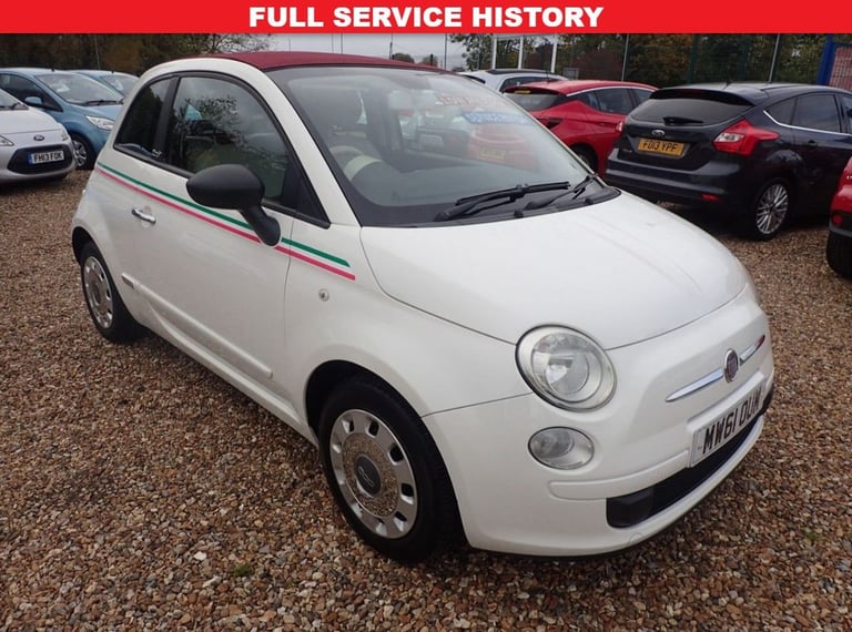 image for 2012 Fiat 500 1.2 Pop 2dr [Start Stop] CONVERTIBLE PETROL Manual