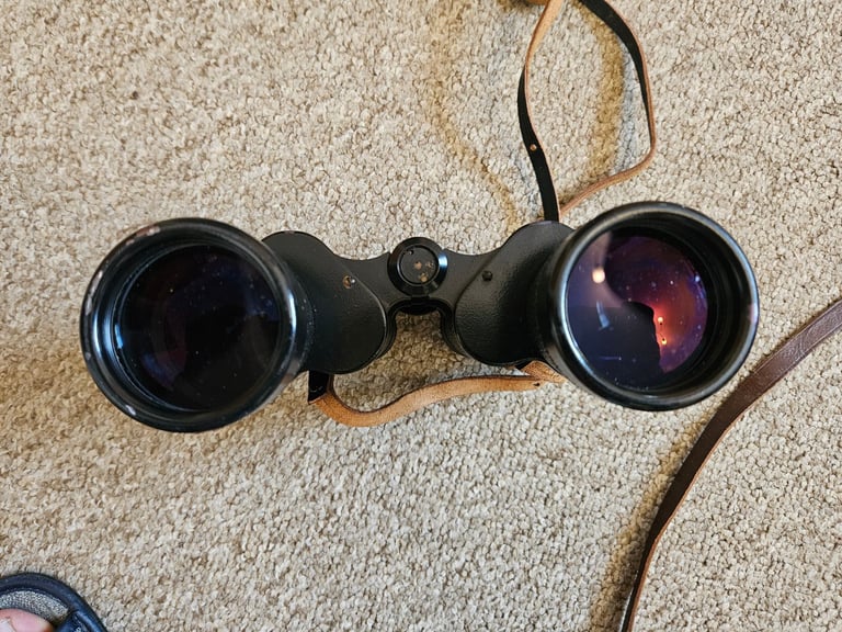 Cased Carl Zeiss Jenoptem 10 x 50 W Multi-coated DDR Binoculars