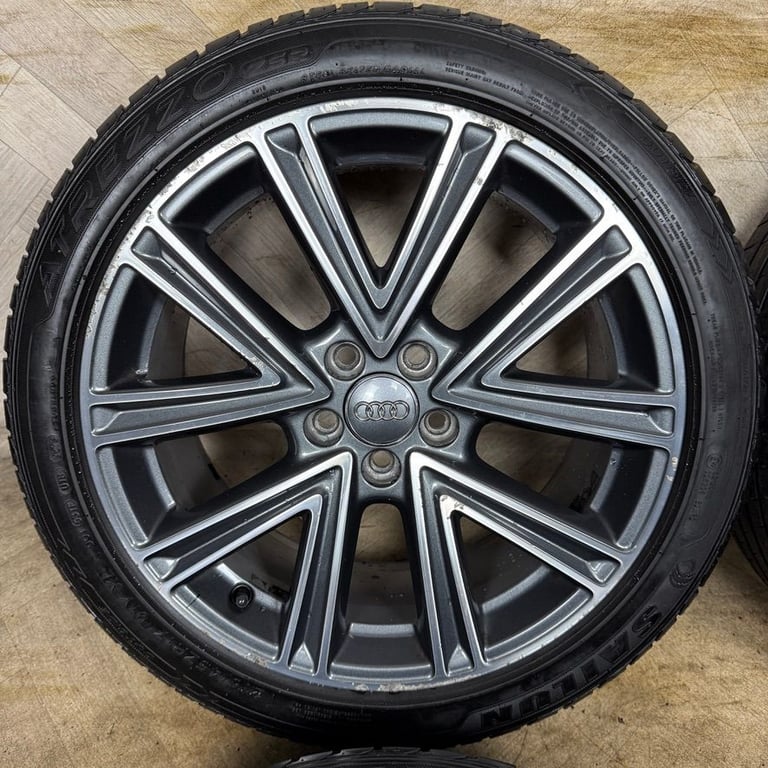 17'' GENUINE AUDI A1 S LINE GREY DC NEW MODEL ALLOY WHEELS ALLOYS TYRES