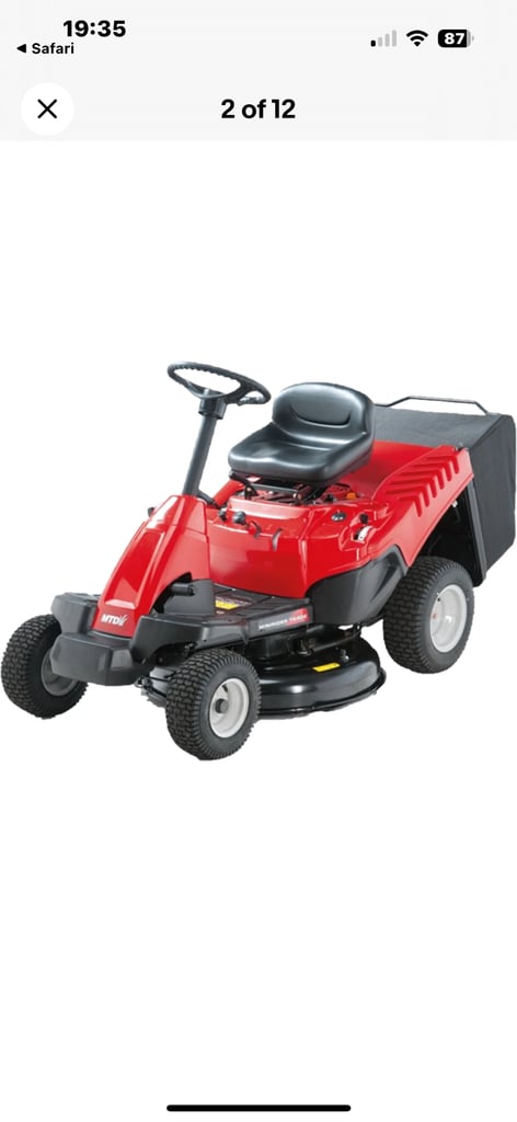 image for Ride on lawnmower 