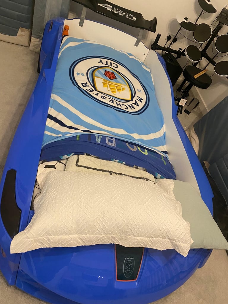 image for Sports Car Bed with single mattress