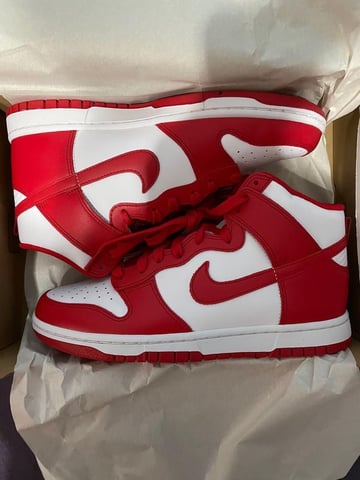 Offers Nike Dunk High Univeristy Red