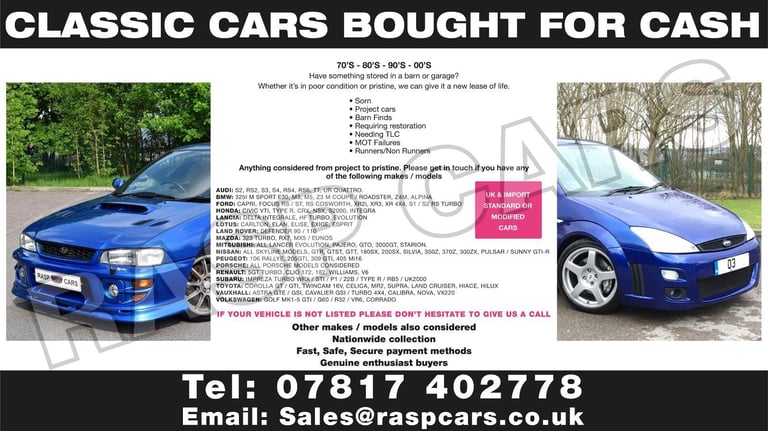 image for Honda NSX or S2000 Civic TYPE R Integra WANTED - ANY AGE OR CONDITION 