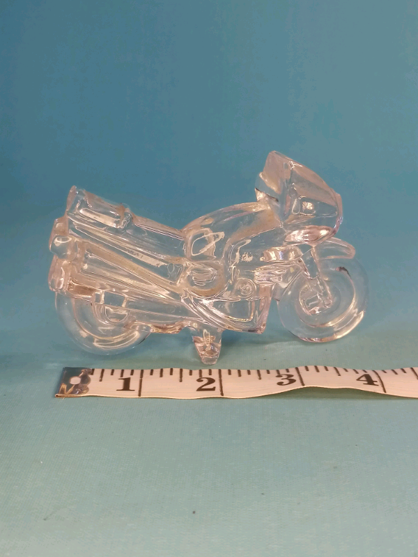 4,5inch Vintage Crystal motorcycle figure. 