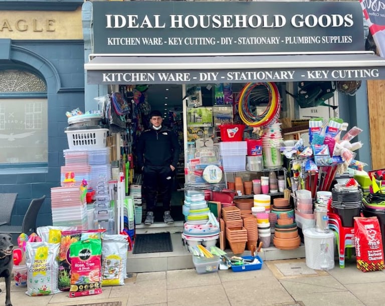 Household goods shop with stock 