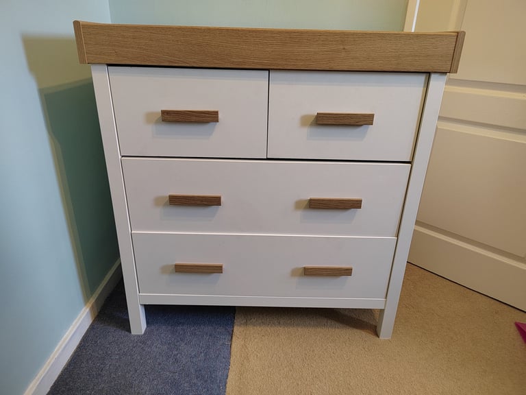 Mamas & Papas Wooden Drawers with Baby Changer