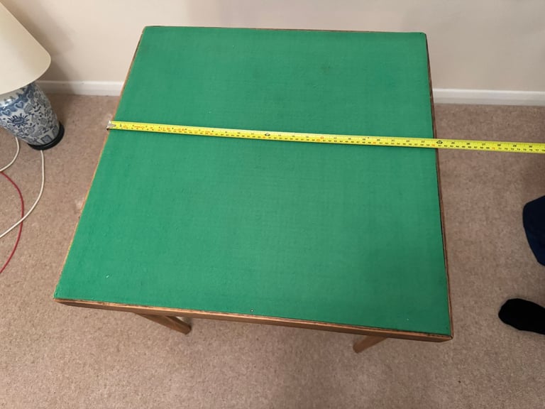 Genuine Vono antique 1930's folding bridge / card table with locking legs in superb condition