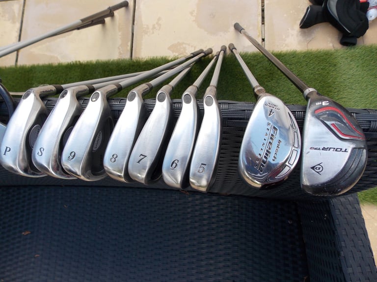 Mens Right Handed Intech Fireline Golf Club Set + Bag