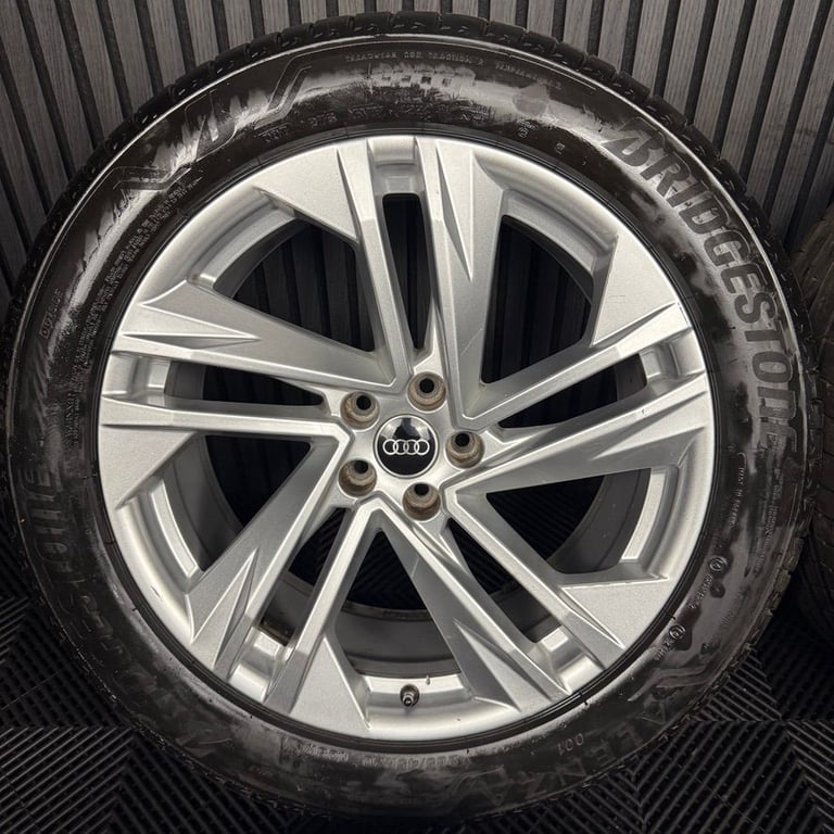 20'' GENUINE AUDI Q7 S LINE 5 DOUBLE SPOKE ALLOY WHEELS ALLOYS TYRES TOUAREG