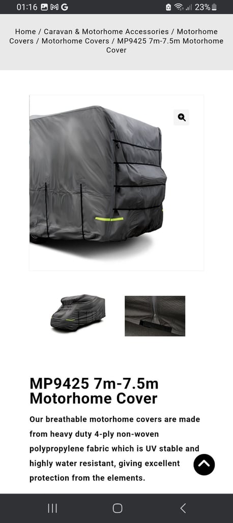 image for Motorhome Cover. 
