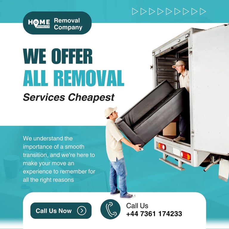 24/7 HOUSE REMOVAL MAN WITH VAN HIRE SERVICE FULL FLAT HOME MOVERS OFFICE MOVING COMPANY 