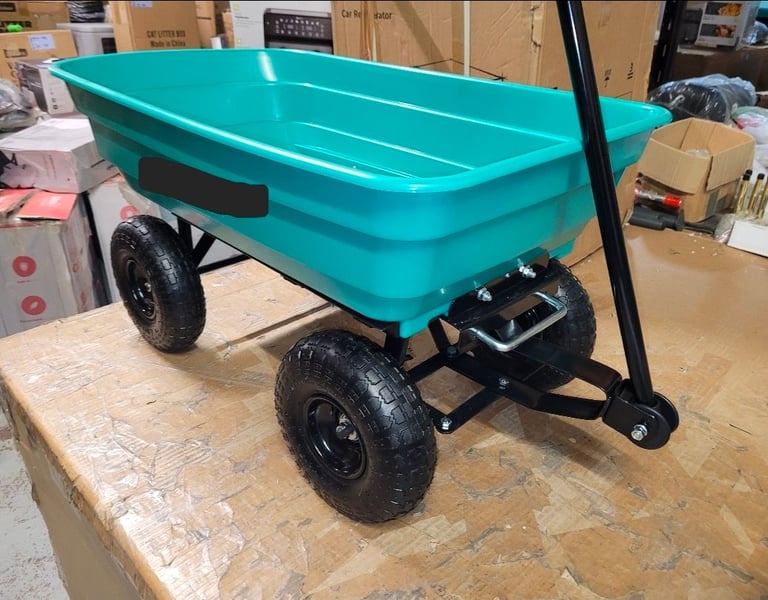 A new Plastic tippingWheelbarrow Cart(75L - 250kg Load)