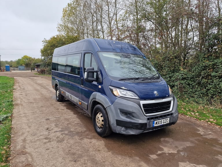 2015 Peugeot Boxer Red LWB 12 Seat Minibus  Drives Perfect  Disability Access
