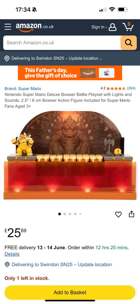 Super Nintendo - Super Mario Deluxe Bowser Battle Playset
