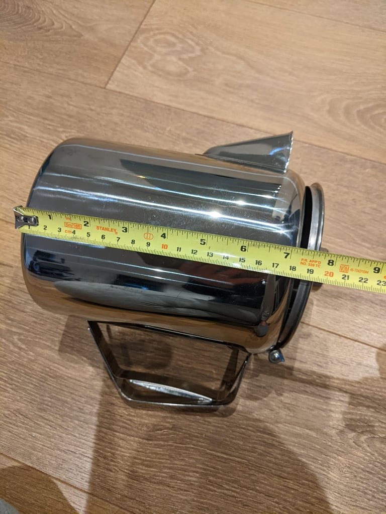Large coffee pot. Stainless steel.