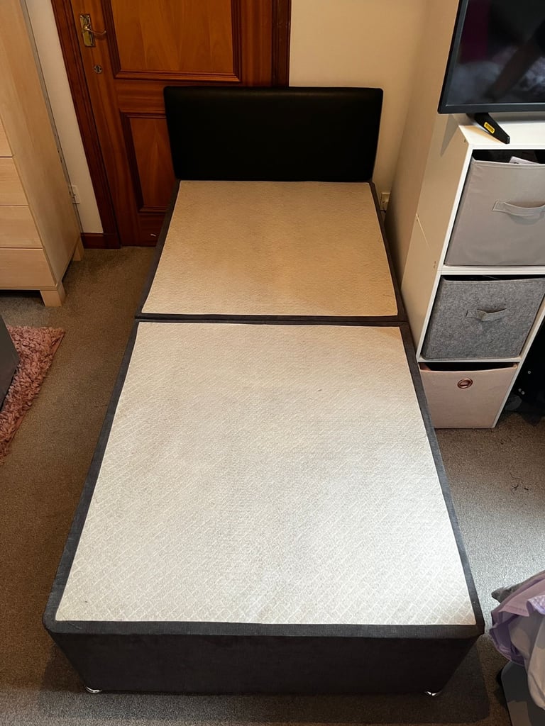 image for Single Divan base bed with drawers