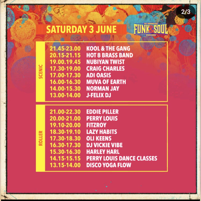 2 tickets to Funk and Soul festival 