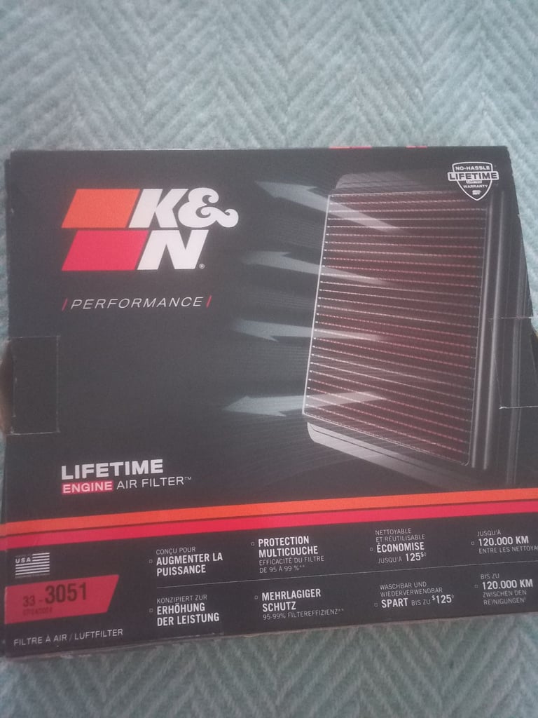 K&N engine air filter