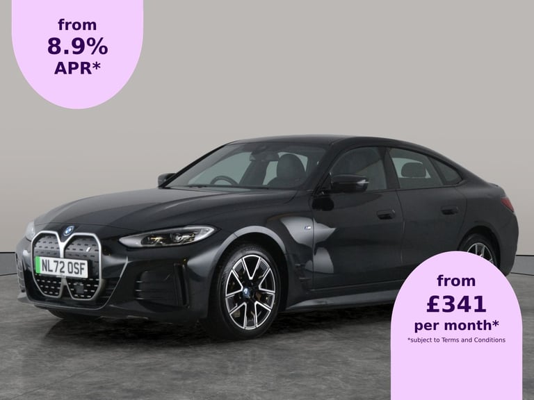 2022 BMW i4 40 83.9kWh M Sport Gran Coupe 5dr Electric Auto eDrive (340 ps) - HUD - CAR Hatchback...
