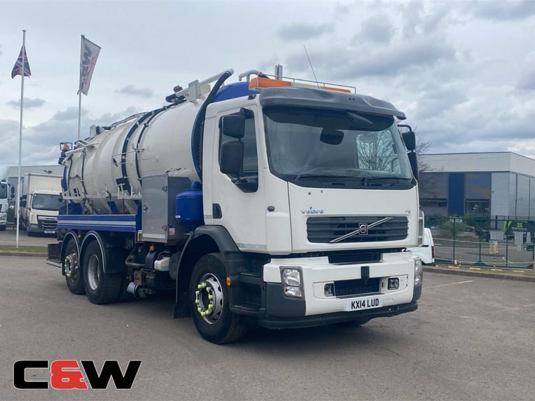 *Euro 5* Volvo 2014 (14) FE 340 6×2 Medium Volume Jet Vac Tanker - 361000kms