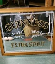 Vintage Guinness Mirror 
