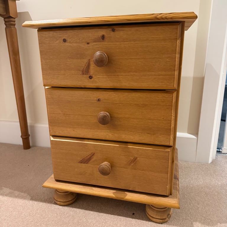 Pine Dressing table, bedside drawer and mirror set - Bournemouth collection - offers invited