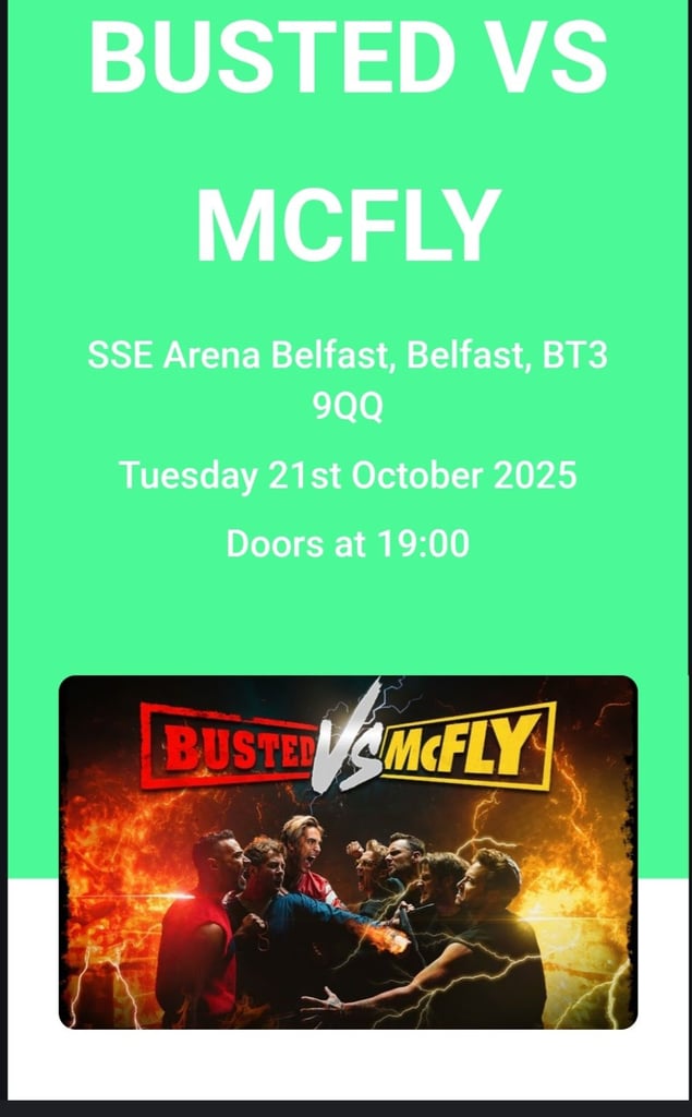 image for Busted vs McFly Artist Pre Sale Ticket