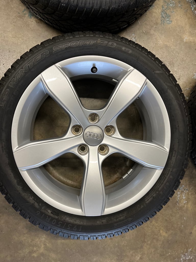 Audi A1 alloy wheels & winter tyres 195-50-16 as new alloy wheels 