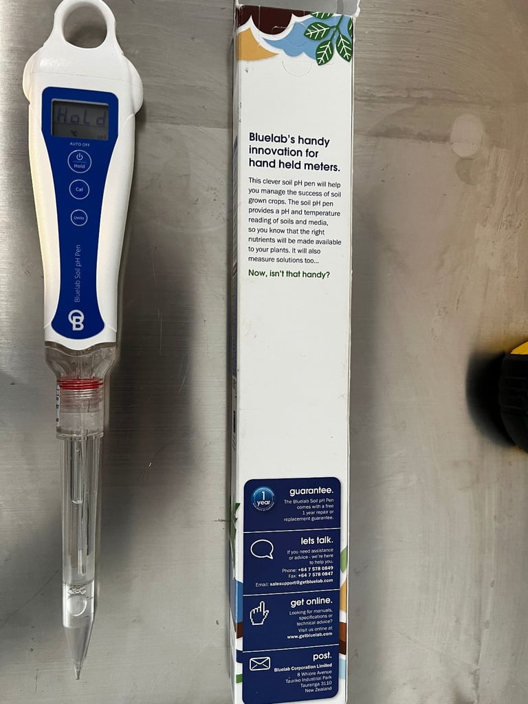 Bluelab Soil pH Pen – Boxed – Tested – Hydroponic / Soil Tester