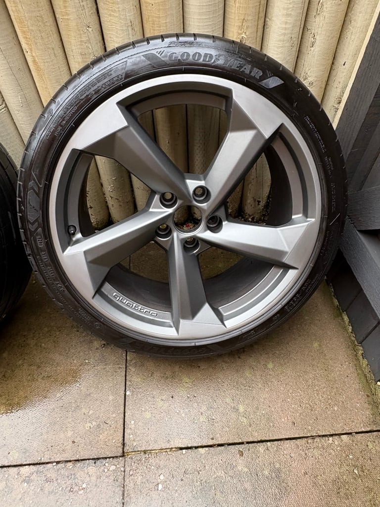 GENUINE AUDI QUATTRO ROTOR 19” ALLOYS WITH GOODYEAR EAGLE F1 TYRES