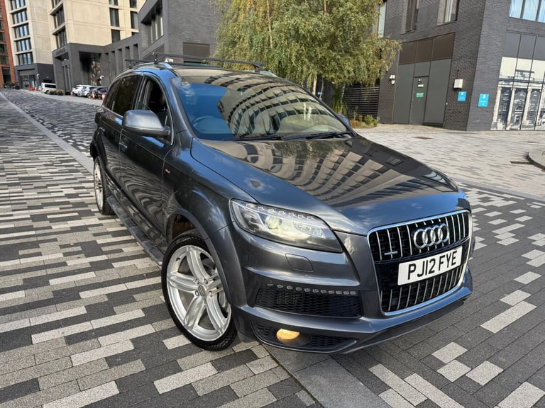 2012 AUDI Q7 3.0 TDI QUATTRO S LINE TIPTRONIC AUTO DIESEL 7 SEATER 5dr GREY 