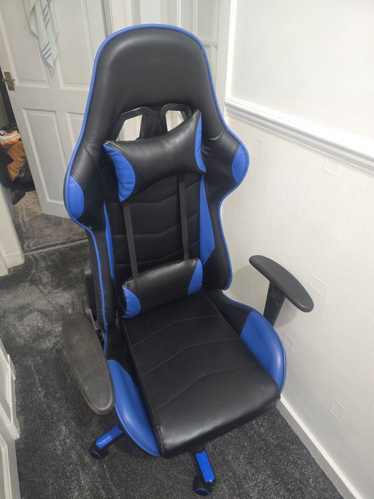 image for Gaming chair black and blue