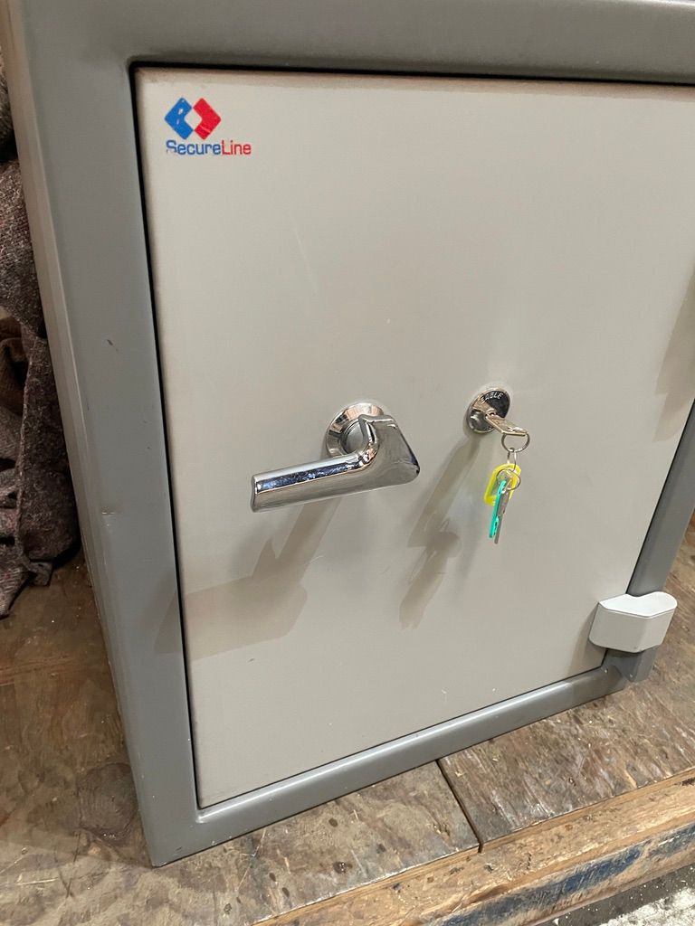 image for Secure Line Safe Fire-Proof NT FIRE 017-60mins Safe/ Small Safe w-Drawer/Keys
