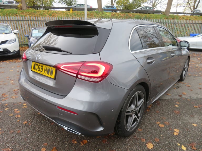 2019 Mercedes-Benz A-Class A180d AMG Line Executive 5dr Auto Grey HATCHBACK Diesel Automatic