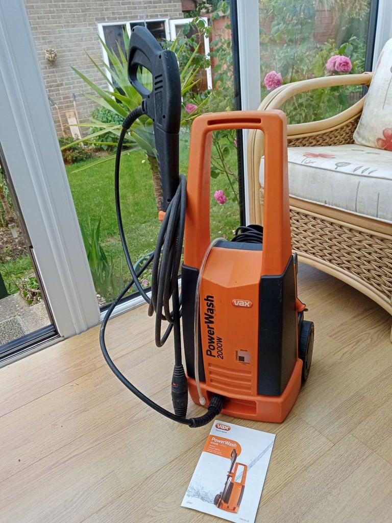VAX Power Wash Pressure Washer with instructions. 2000W