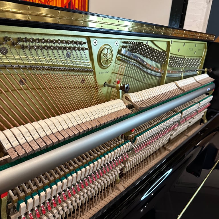 Yamaha YUS3 Upright Piano (2024) Black Polyester | Delivery, Tuning, Stool, Warranty