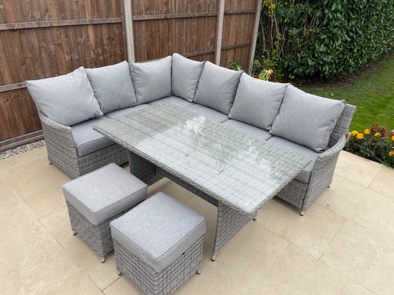 image for Rattan outdoor dining set 