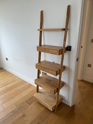 FUTON COMPANY OAK LEANING LADDER DRAWERS in London Gumtree