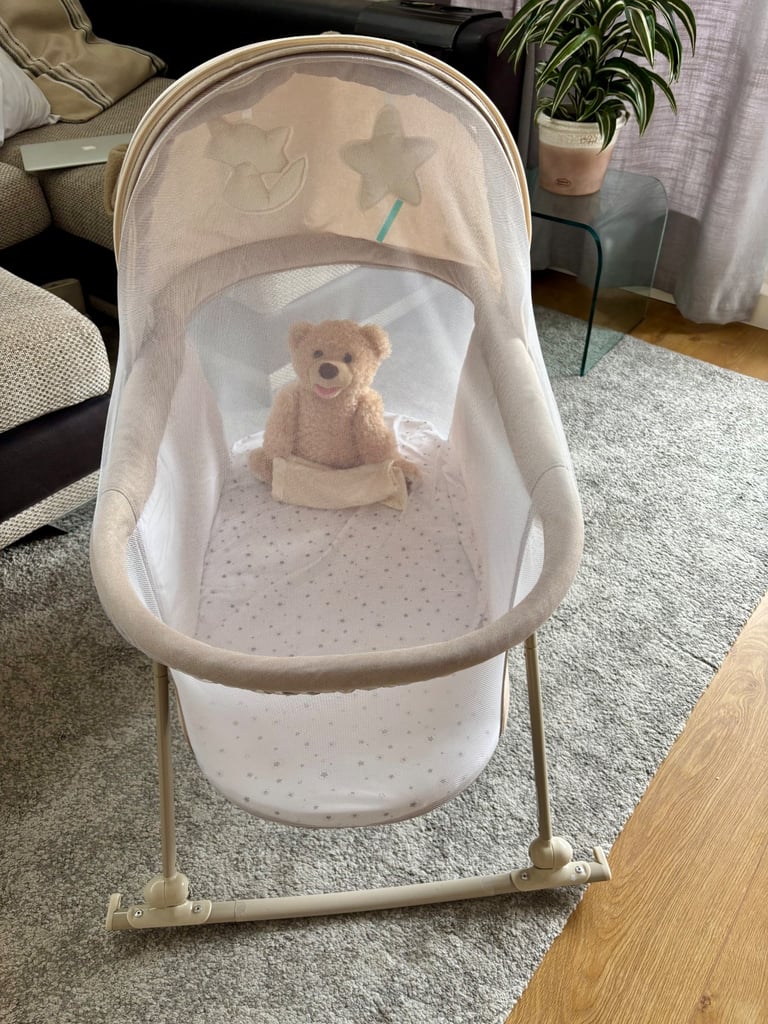 3 in 1 Baby Cot, piqa boo bear and Rocker