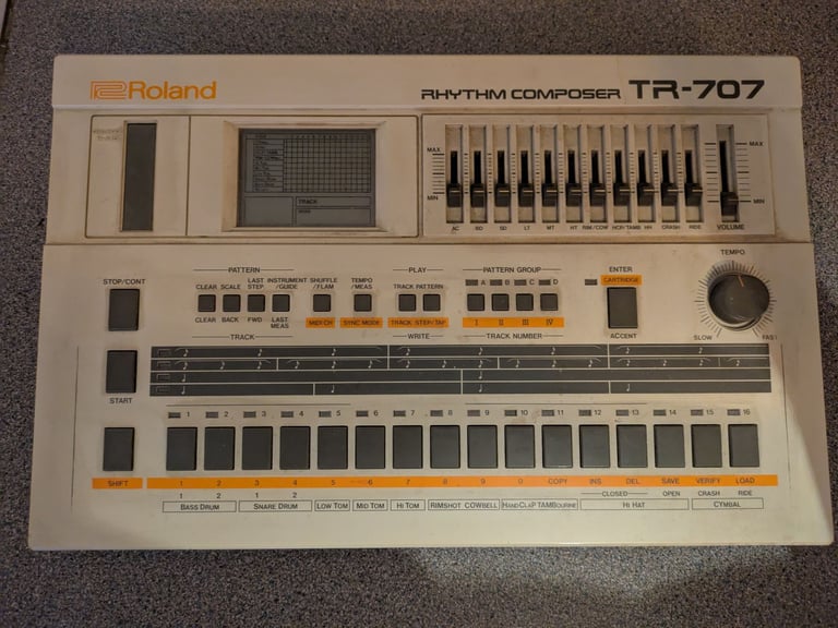 image for Roland TR 707 drum machine 1985 